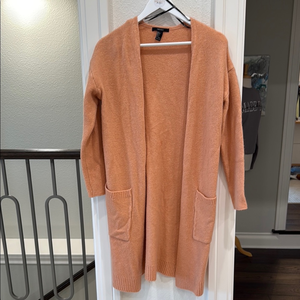 Forever 21 Soft Peach Cardigan